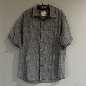 PD&C Charcoal/Gray  Button Down Shirt Large